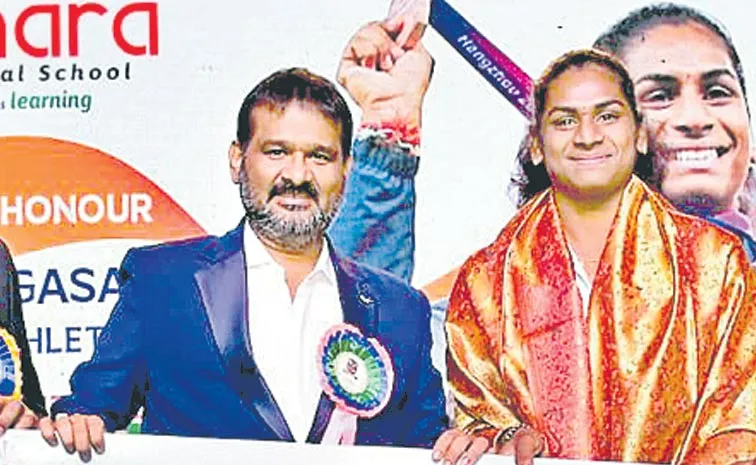 HCA President Jaganmohan Rao Honors Athlete Nandini Agasara