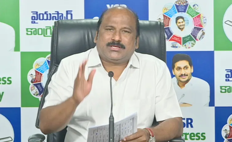 YSRCP Leader TJR Sudhakar Babu Takes On TDP Government