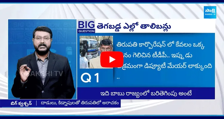 Big Question Special Debate On Chandrababu TDP Leades Overaction In Municipal Elections