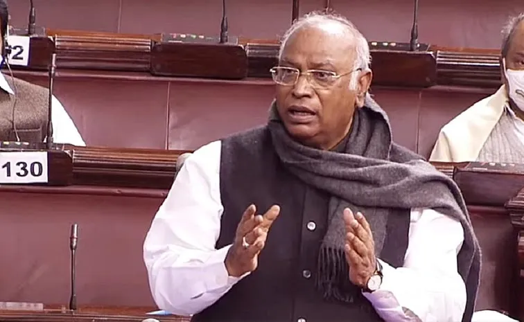 Congress president Mallikarjun Kharge Loses Cool In Rajya Sabha