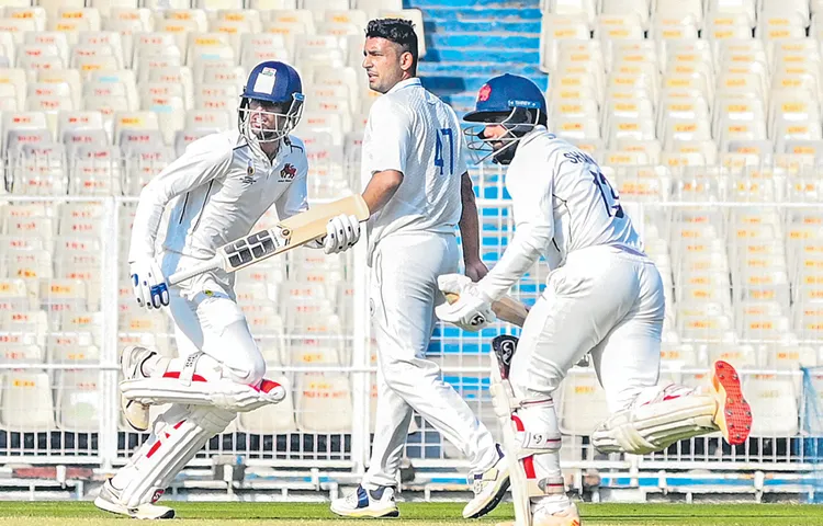 Defending champions Mumbai team in Ranji Trophy quarter finals