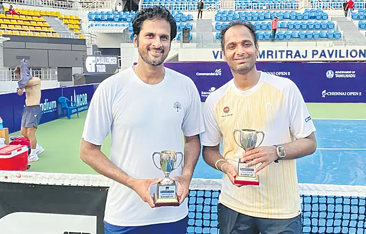 Saket Jodi becomes runner up in Chennai ATP tournament