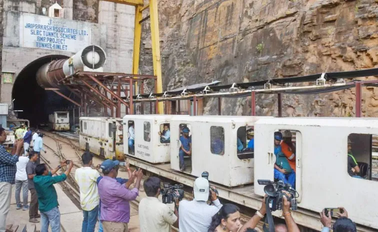 Telangana SLBC Tunnel Rescue: Relatives Reached BJP Leaders Visit Updates