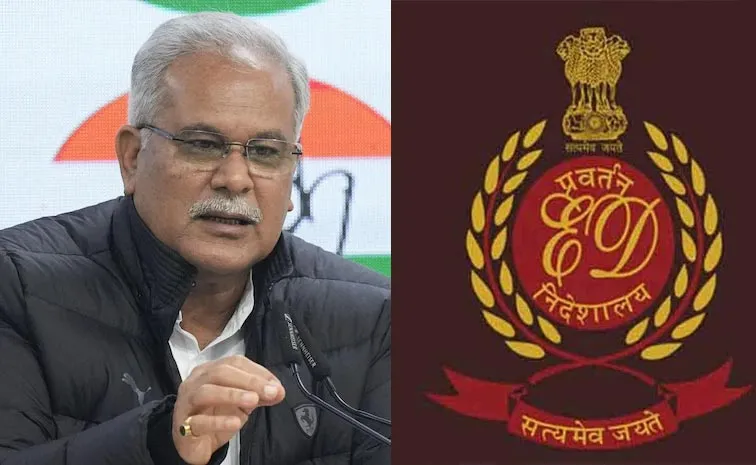 ED Raids Conduct On Ex Chhattisgarh CM Bhupesh Baghel House