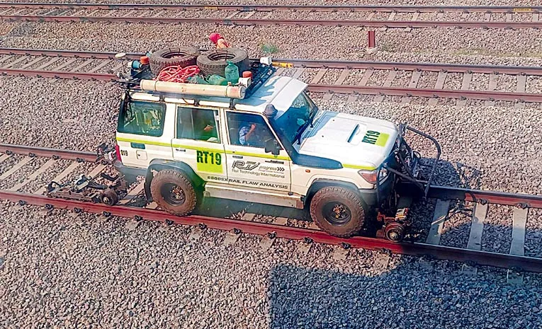 Road cum rail vehicle In Khammam