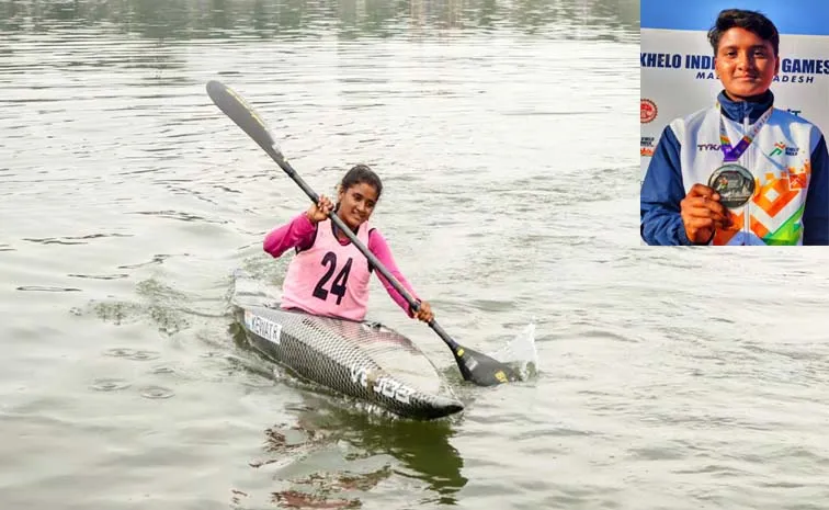 Fishermen Daughter Nagidi Gayathri Wins Silver Medal At Khelo India