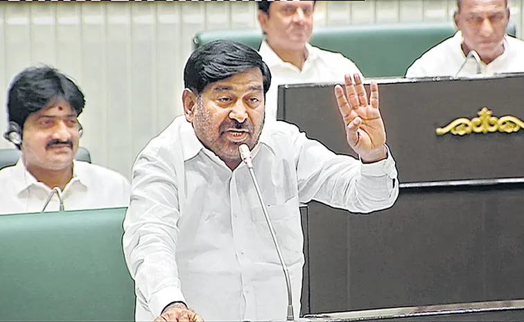 BRS MLA Jagadish Reddy comments created a ruckus in Legislative Assembly