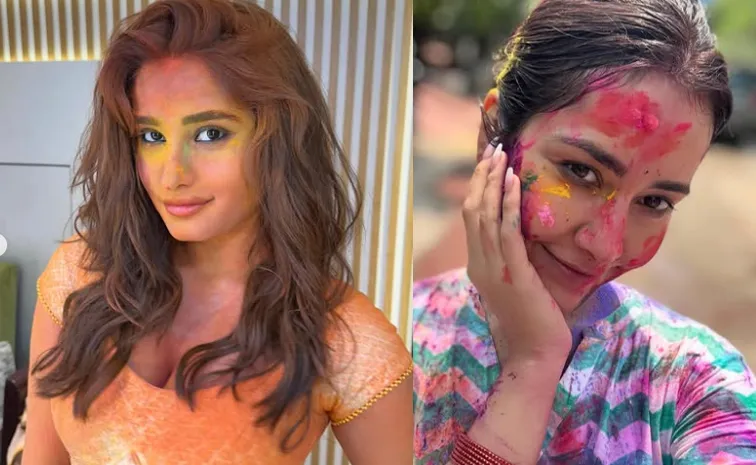 Actresses Social Media Posts in Holi Celebrations Goes viral