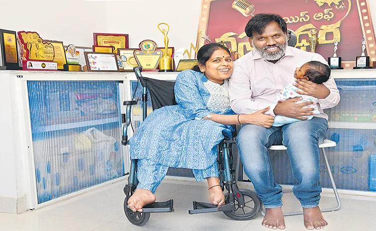 Sakshi Special Story About D-Hub Founder Handicapped Vasundhara