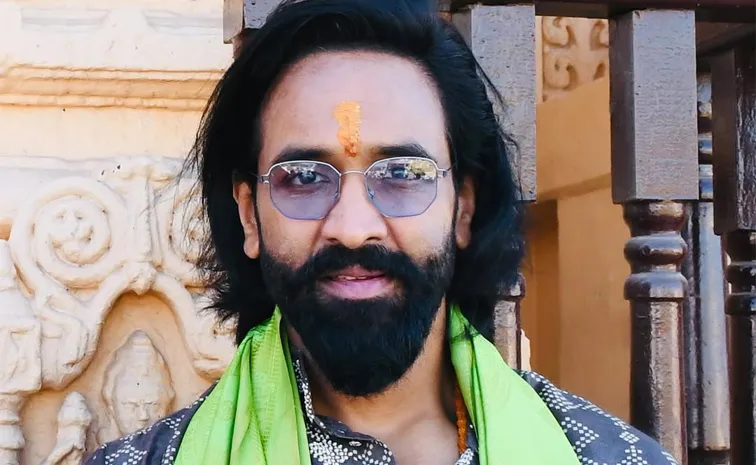 Vishnu Manchu Visits Bhakta Kannappa Temple in Utukuru, Annamayya District