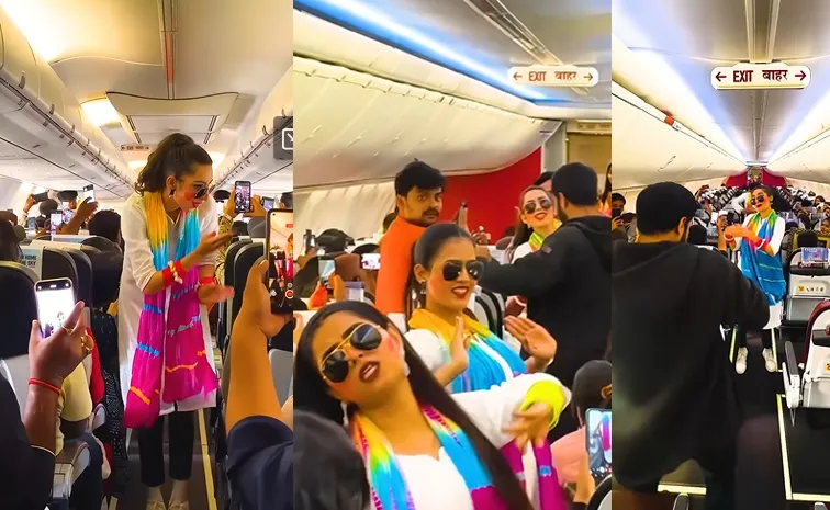 Holi 2025 SpiceJet cabin crew dance ongoes viral; netizens Mocks