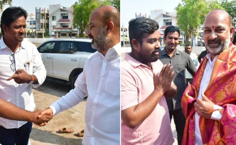 one of the victims In Mayanmar Meets Union Minister Bandi Sanjay