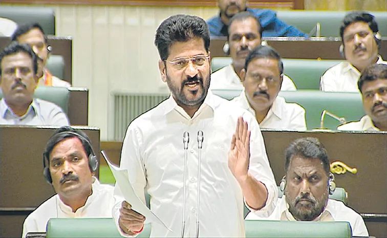 CM Revanth Reddy Comments in motion of thanks to Governor speech