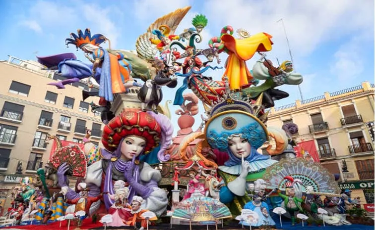 Las Fallas De Valencia Spain Tradition Festival