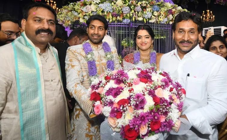 YSRCP President YS Jagan Attends Wedding Reception In Tenali