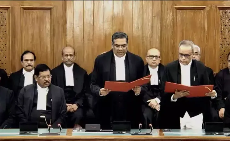 Justice Joymalya Bagchi Takes Oath As Supreme Court Judge