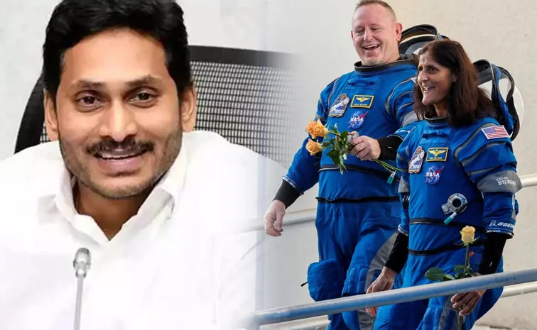 YS Jagan Congratulate Sunita Williams Over Return To Earth