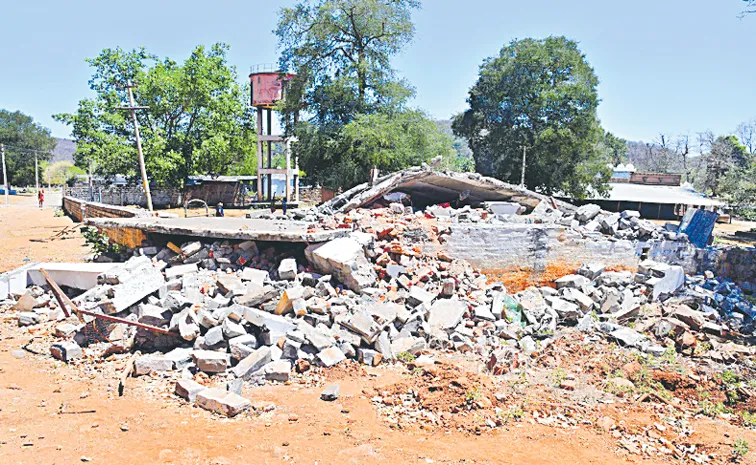 TDP coalition govt demolished several structures in Kashi Nayana Kshetra