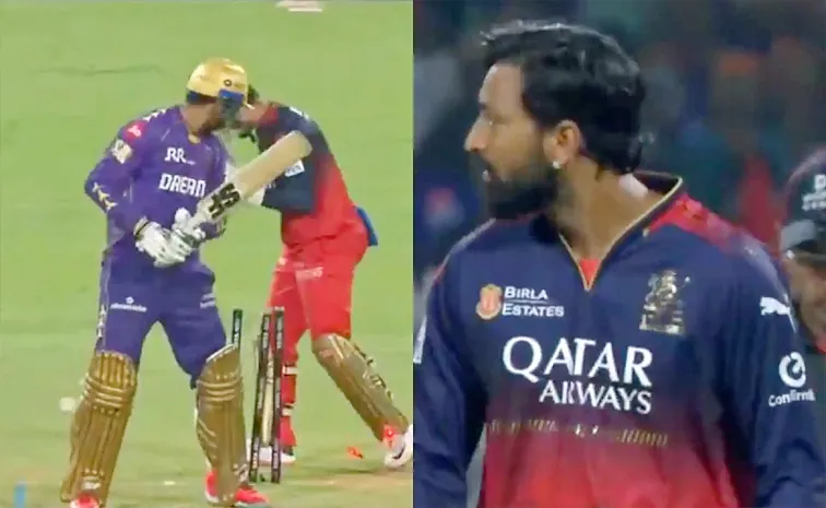 Krunal Pandya Shatters Venkatesh Iyers Stumps; Gives Animated Send-Off