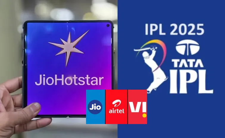 Jio Airtel and Vi Recharge Plans For JioHotstar Subscription IPL 2025