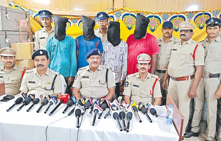 Krishna district police have arrested four accused