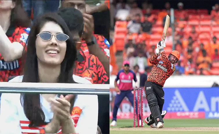 Kavya Maran Delighted As Travis Head Hammers Monstrous 105m Six In SRH vs RR