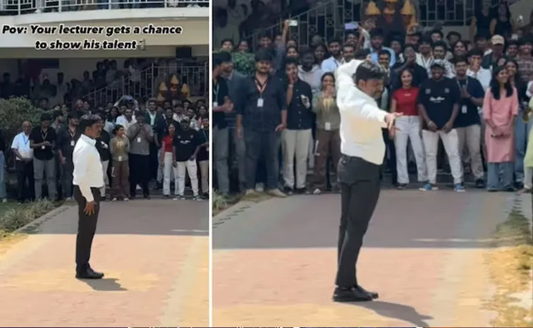 Bengaluru Professor hip hop Dance Video Viral Global Academy of Technology