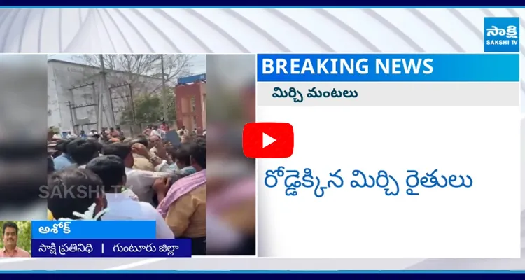 Mirchi Farmers Protest Against Chandrababu Govt