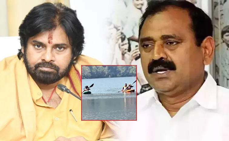 Bhumana Satires Pawan Kalyan Over papavinasam Boating Row
