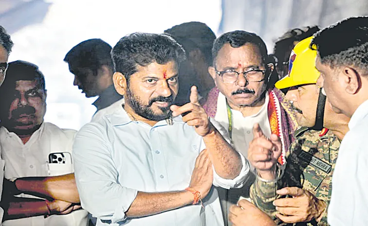 Cm Revanth Reddy Visit SLBC tunnel says We will also try to use robots