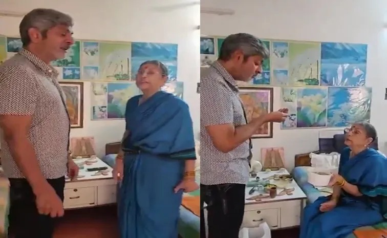Jagapathi Babu Celebrates Ugadhi Festival With Her Mother