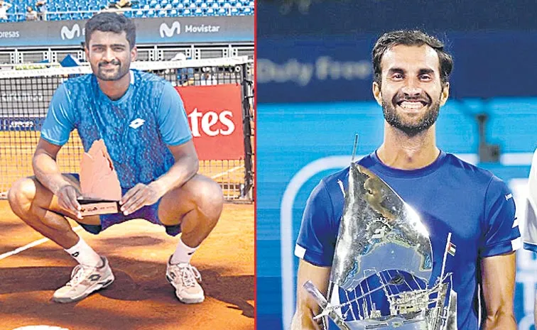 ATP 500 Dubai Doubles Champion Yuki Bhambri and Rithvik Chaudhary