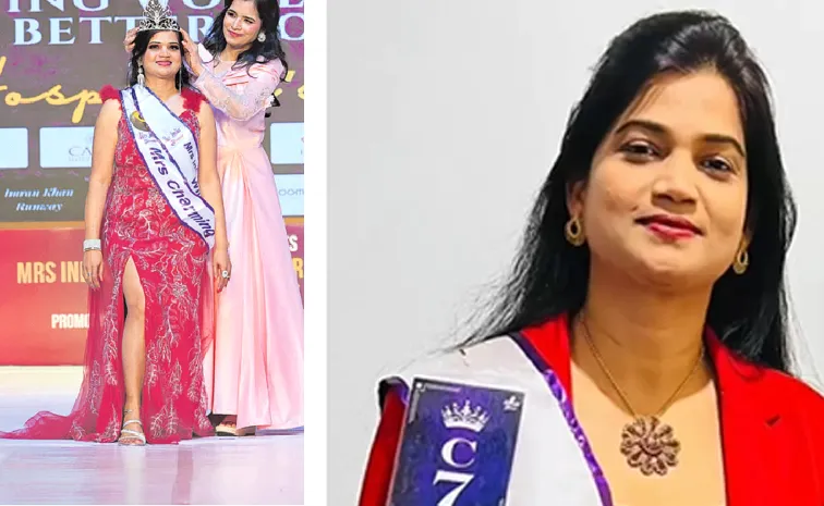 Telugu NRI Bindu Priya for Mrs India Competition