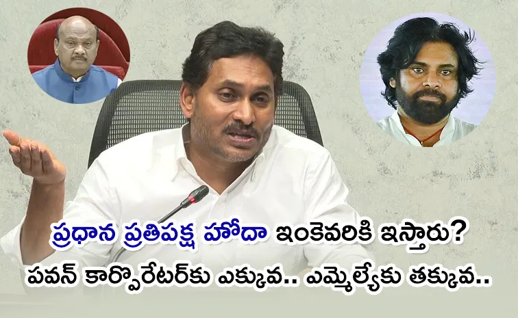 YS Jagan Reacts To Speaker Ayyanna Official Opposition Ruling