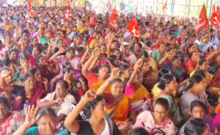 Asha Workers Protest In Andhra Pradesh Updates