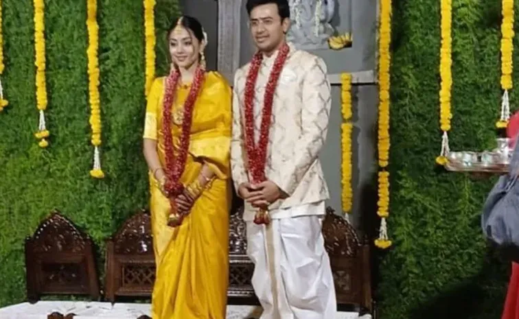 BJP MP Tejasvi Surya Marries Carnatic Singer Sivasri Skandaprasad