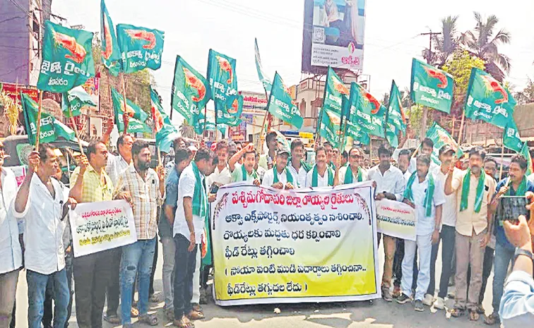 Chilli, aqua Farmers anger against TDP coalition govt