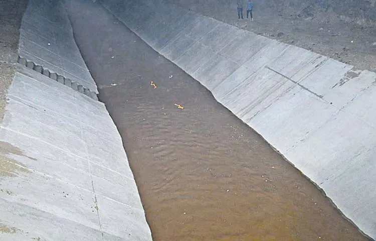 Godavari waters enter NSP canal through Rajiv Link Canal