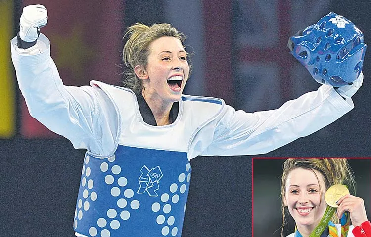 Taekwondo legend Jade Jones in boxing ring