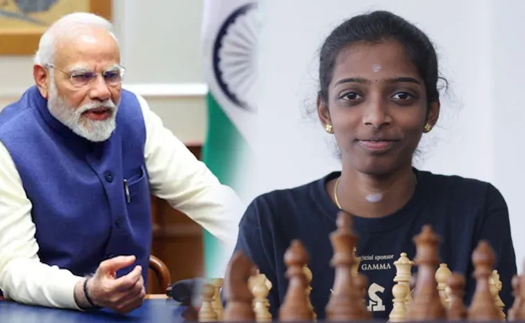 On Womens Day PM Modi Says Vanakkam Mention Grandmaster Vaishali for This Reason