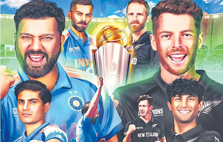 Champions Trophy final between India and New Zealand today