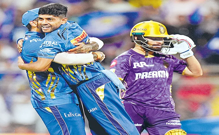 IPL 2025: Mumbai Indians beat Kolkata Knight Riders by 8 wickets