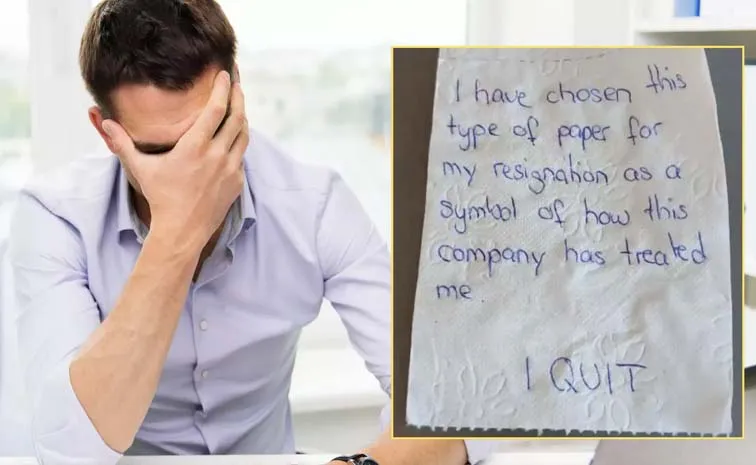 Employee Resignation On Toilet Paper Sparks Viral On Social Media