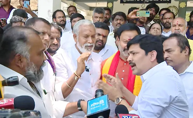 Tdp Mlas High Drama At Tirupati Goshala