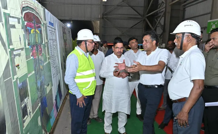 Union Minister Pralhad Joshi Visits Greenko Project at Pinnapuram