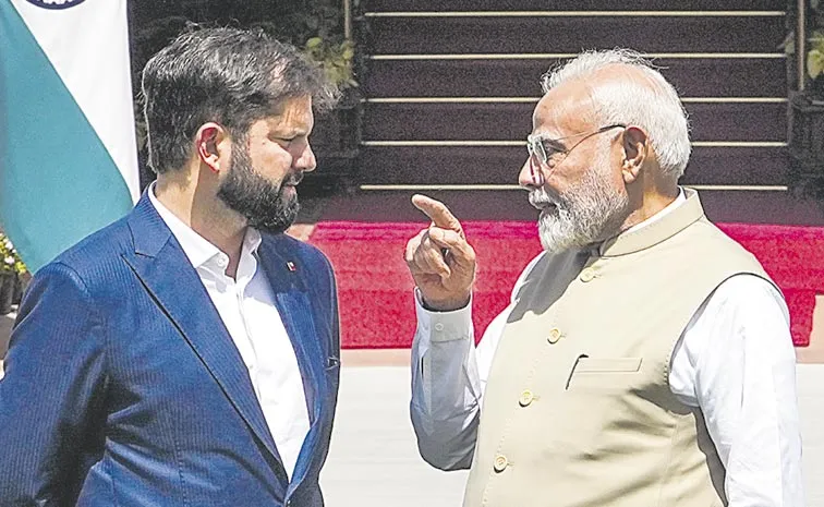 Prime Minister Narendra Modi met Chile President Gabriel Boric