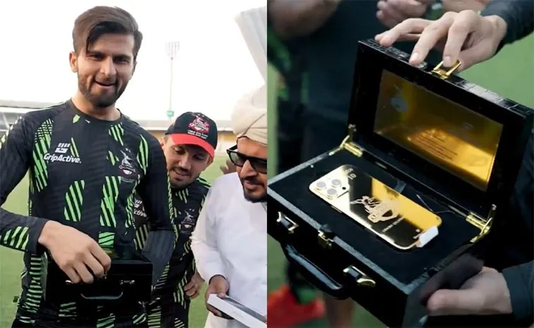 24K Gold Plated IPhone 16 Pro For Shaheen Afridi, Qalandars Captain Receives Big Gift