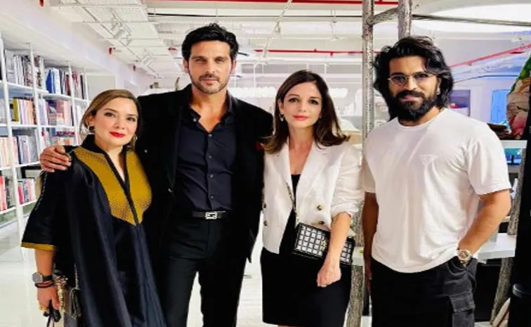 Hrithik Roshan Ex Wife Sussanne Khan Thanks Ram Charan for Visiting New Store