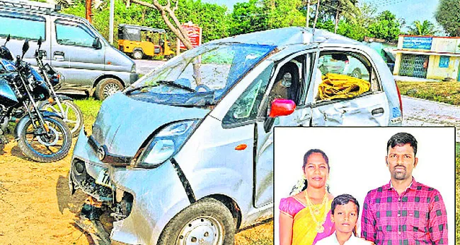 బైక్ను ఢీకొన్న కారు
