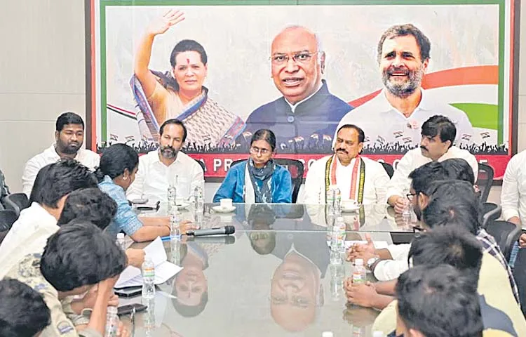University NSUI leaders meet with Meenakshi Natarajan